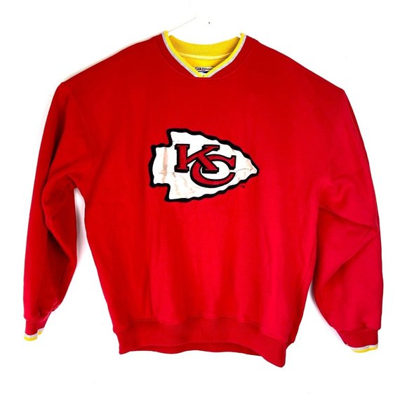 Starter Other - VTG Starter Men's Red Kansas City Chiefs V Neck Sweat Shirt sz L